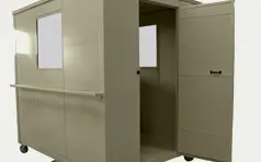 Rolling Booth With Open Door