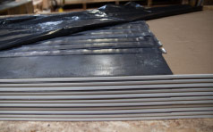 Stacked Sheets Of Lead Lined Drywall