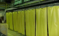 Lead Curtains Install At Nuclear Facility